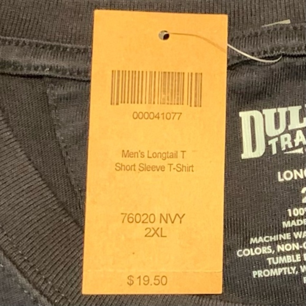 Duluth Trading Co. NWT Navy longtail T with a chest pocket. - Picture 9 of 16